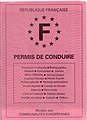 Old French driving licence (Replaced 2013)