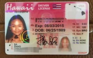 Hawaii Fake ID